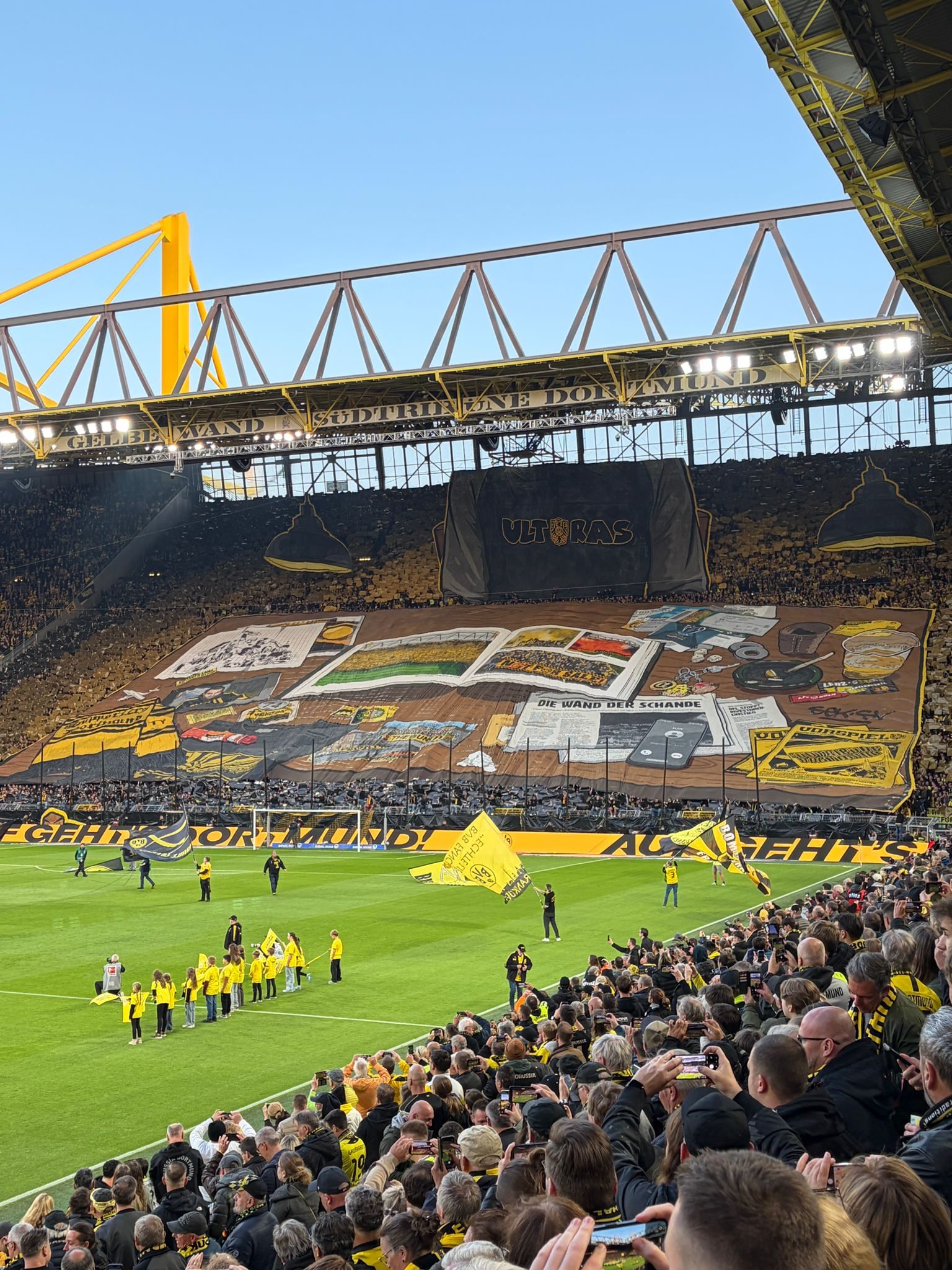 Stadionblick mit Choreo